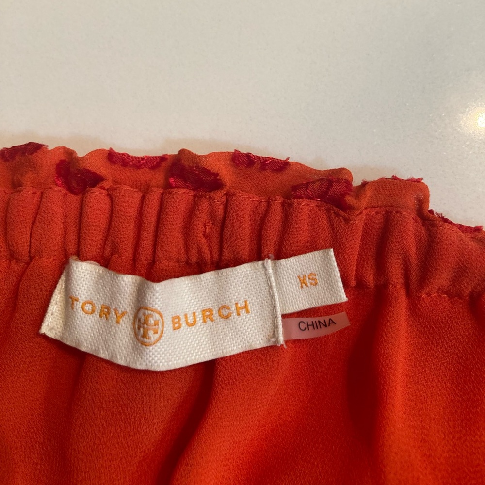 Tory Burch Vibrant Orange Mini Skirt - Picture 5 of 7